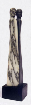 Paar no.1, Marmor arabescata/ bardiglio