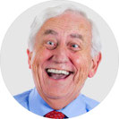 Fröhlicher Senior