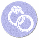 Icon: Eheringe in Kreis