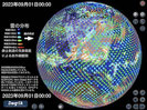 Wind, Pressure, Clouds and Weather chart