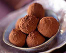 Recette truffes ganache et praliné au chocolat noir 