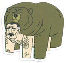 PEGATINA/STICKER - HOMOSEXUAL (OSO) BEAR - 6,7 CM X 6,9 CM (NUEVA) 1,50€.