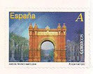 SELLO ESPAÑA - 2.012 - ARCO DEL TRIUNFO (BARCELONA) TARIFA A - COLOR MULTICOLOR - EDIFIL NÚMERO 4683 (SELLO **NUEVO SIN SEÑAL DE FIJASELLOS). 0,60€.