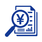 財務デューデリジェンスを表すアイコン