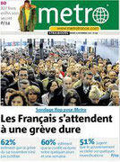 Une du journal Métro