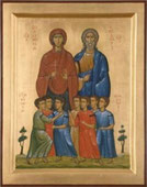 Сім мучеників Маккавеєвих, мати їхня Соломонiя та учитель їхній Єлеазар