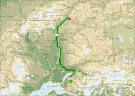 Strecke 2. Tag (Microsoft Streets & Trips)