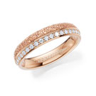 Alliance-Ring in Rotgold mit Brillanten von der Goldschmiede OBSESSION in Wetzikon und Zürich
