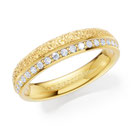 Alliance-Ring in Gelbgold mit Brillanten von der Goldschmiede OBSESSION in Wetzikon und Zürich