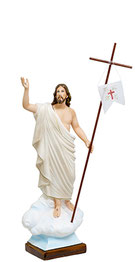 Jesus resurrection statue cm. 65