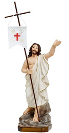 Jesus resurrection statue cm. 35