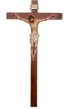 Crucifix cm. 180 x 105 with fiberglass statue