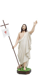 Jesus resurrection statue cm. 50