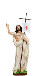 Jesus resurrection statue cm. 40