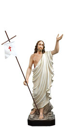 Jesus resurrection statue cm. 85