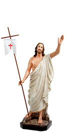 Jesus resurrection statue cm. 40