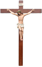 Crucifix cm. 220 x 120 with fiberglass statue