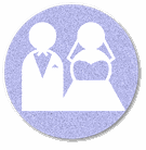 Icon: Hochzeitspaar in Kreis