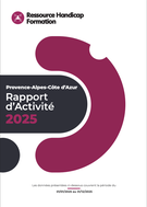 Couverture du rapport d'activité 2024 en PACA de la Ressource Handicap Formation