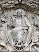 Mandorle de la cathédrale de Chartres.