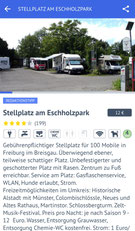 Promobil-App, Stellplatz am Eschholzpark