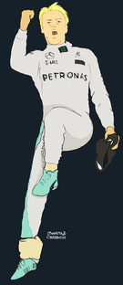 Nico Rosberg by Muneta & Cerracín