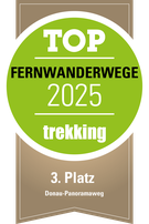 trekking-Awards 2025: In der Kategorie "Die schönsten Fernwanderwege" hat der Donau-Panoramaweg den 3. Platz belegt
