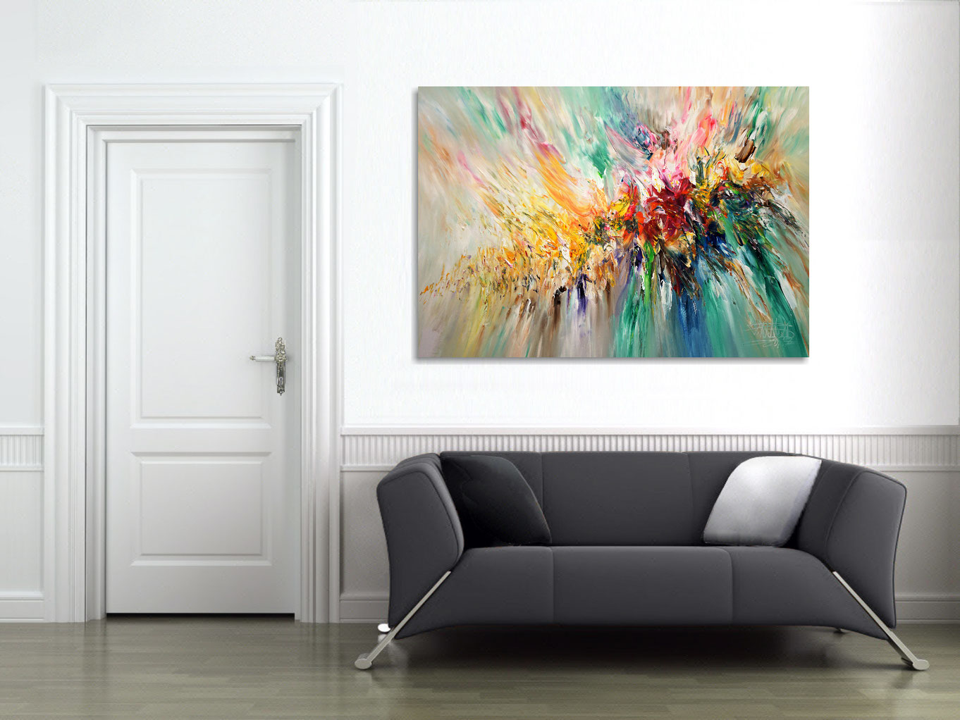 Release XL 1 - large abstract painting art for sale