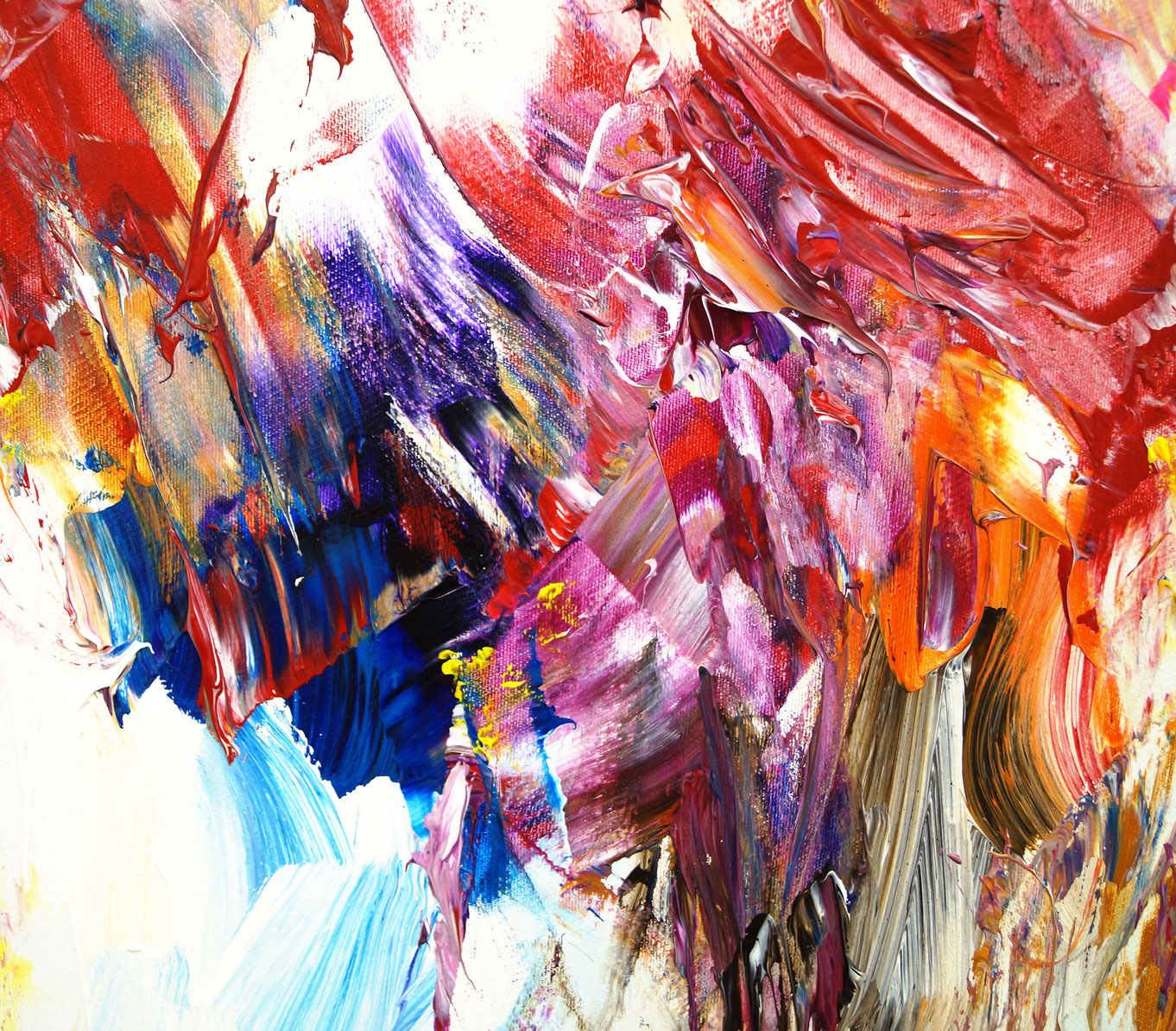 Red Abstract large abstract painting art for sale