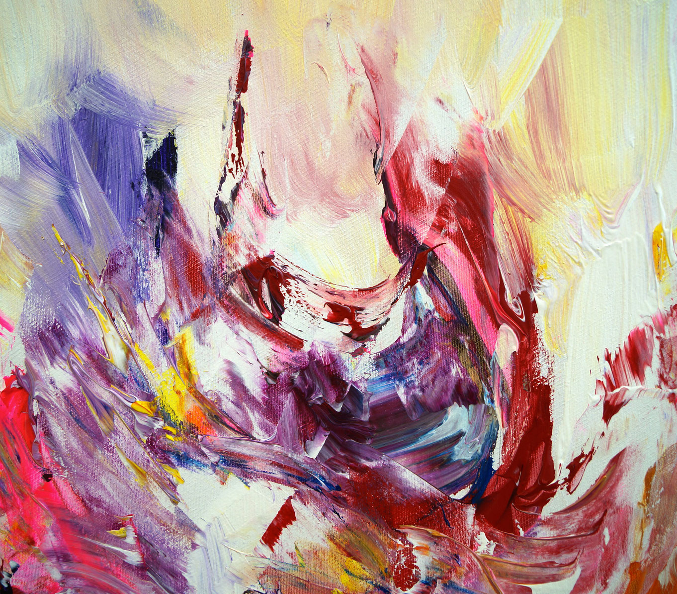 Red Abstract large abstract painting art for sale