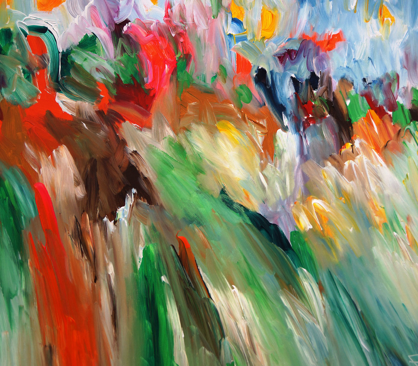 Landscape artwork large abstract painting art for sale