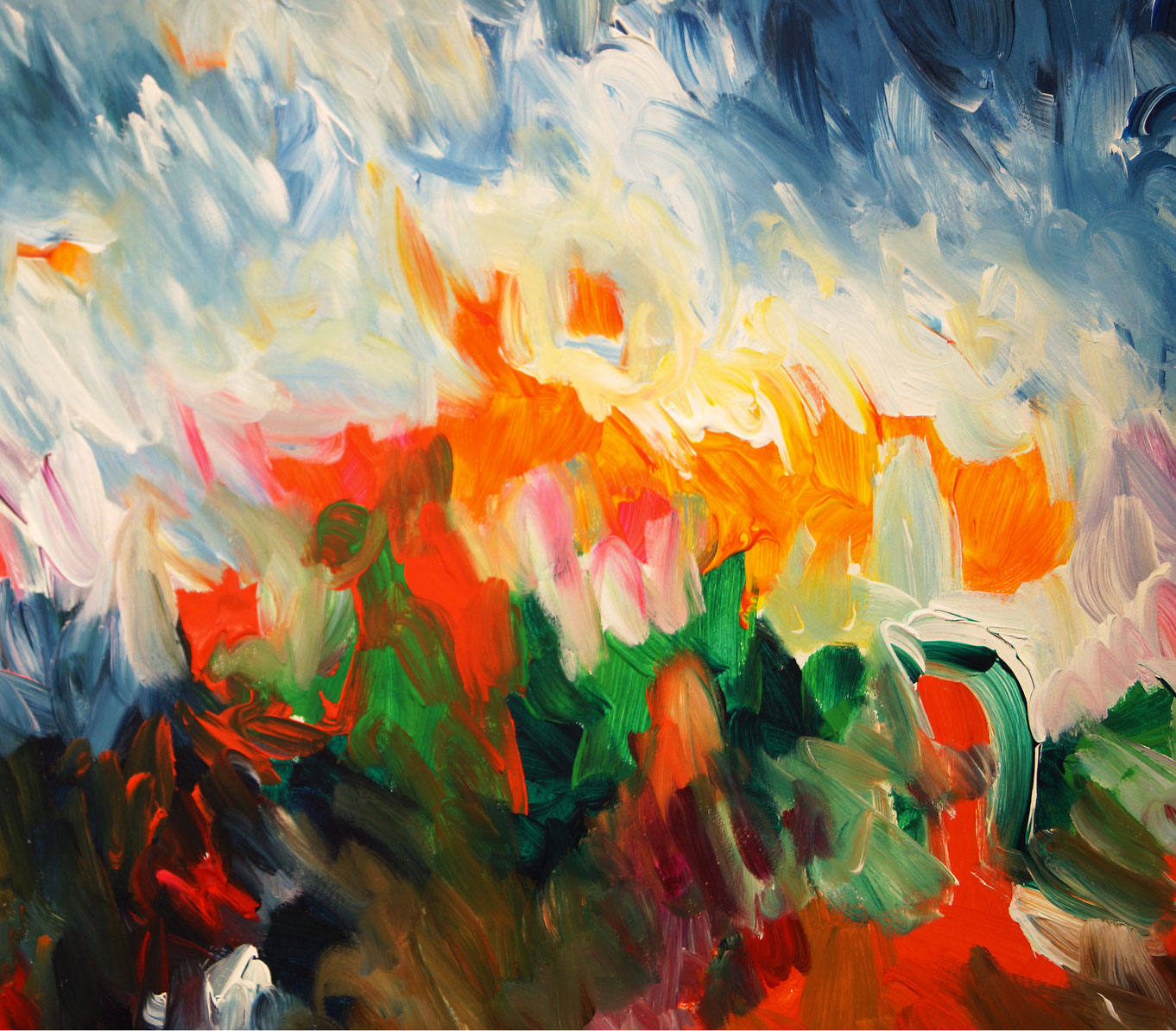 Landscape artwork large abstract painting art for sale