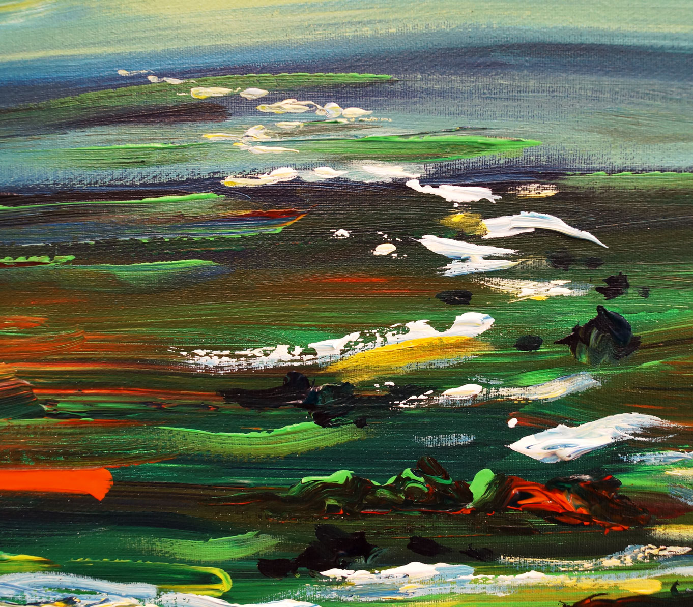 Sunset artwork large abstract painting art for sale