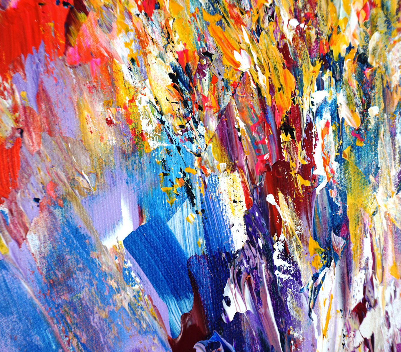 blue artwork large abstract painting art for sale