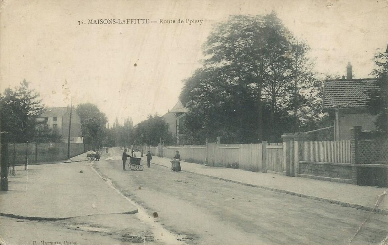 Route Centrale Des Noyers 78600 Maisons Laffitte Au temps où l'avenue du Gl de Gaulle s'appelait avenue de Poissy - Site