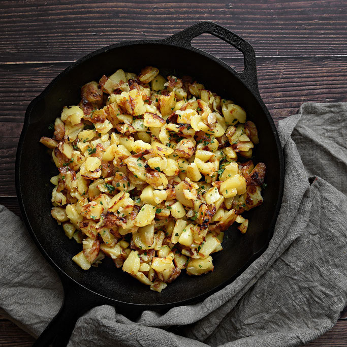 Bratkartoffeln. Aus rohen Kartoffeln. - mix dich glücklich (Thermomix ...