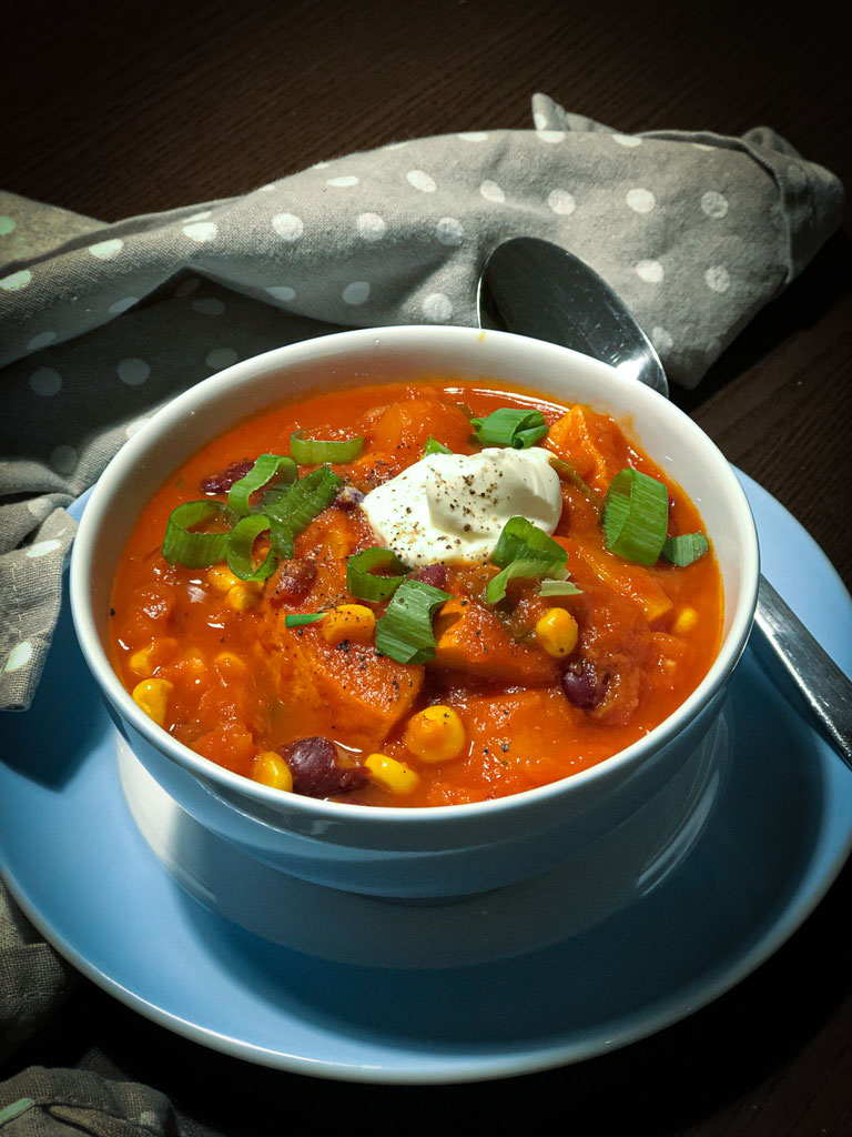 Chili con Kürbis. Mmmmhhhh....! - mix dich glücklich (Thermomix-Rezepte) Chili con Kürbis. Mmmmhhhh....! - mix dich glücklich (Thermomix-Rezepte)