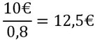 Beispiel für die Berechnung der Anzahl mithilfe des Prozentsatzes