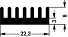 Fischer Elektronik SMDデバイス用ヒートシンク ICK SMD E 22 SA   