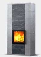 Tulikivi Salvo 21 2D Nobile Tunnelhaard speksteenkachel pelletkachel