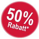 50 % Rabatt