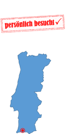 Portugalkarte Algarve Mitte
