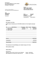 Gutschrift DIN A4
