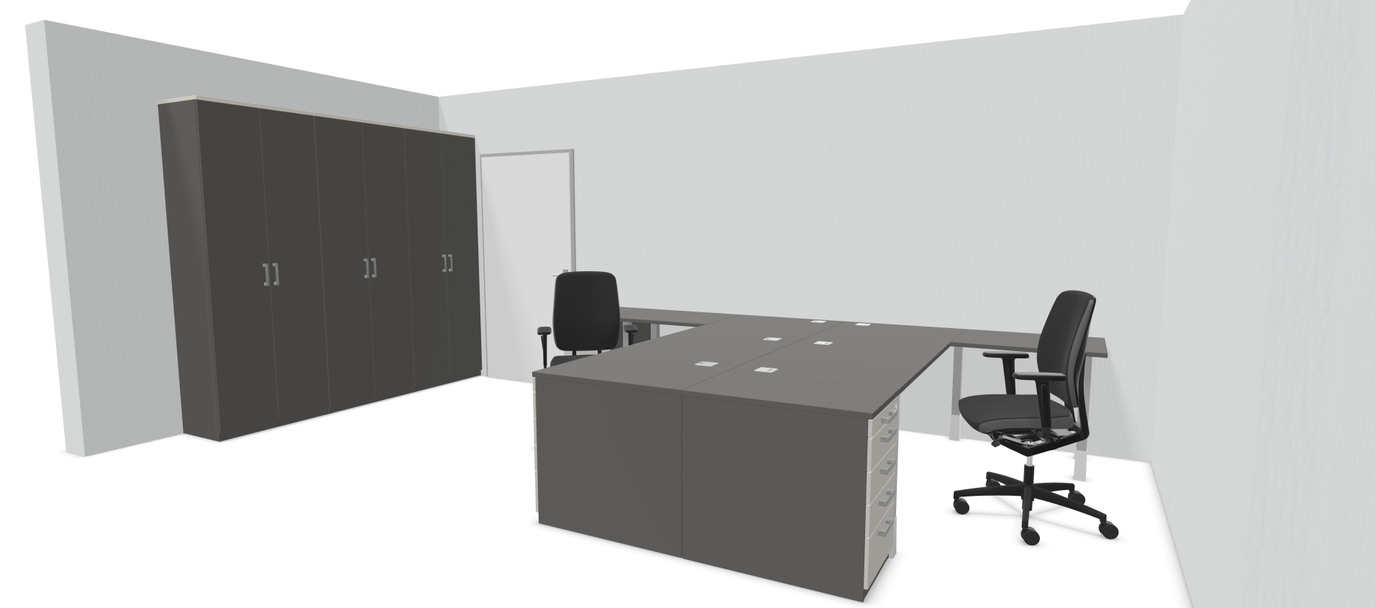 3D Visualisierung einer Büroplanung