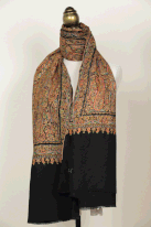 54.　ジャマ・ショール パシュミナ、手織り・手刺繍、200×90cm