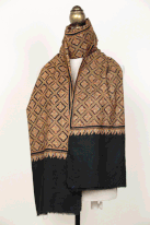 36.　ジャマ・ショール　パシュミナ、手織り・手刺繍、200×90cm