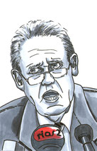 30 Jahre Mauerfall, Schabowski verkündet die Grenzöffnung-Bild aus dem Comic Todesstreifen