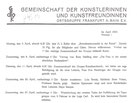 Mitteilungsblatt GEDOK 04.1933