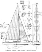 plans parue parus dans la revue le Yacht, n°2868, 1938 Coll. musée national de la Marine ®