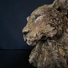 laul sculpture d'art spirituel. sculpture contemporaine abstraite terre argile grès visage corps homme femme animaux